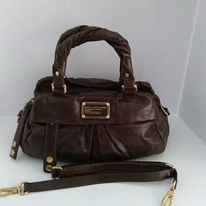 MARC JACOBS LEATHER SATCHEL CROSSBODY